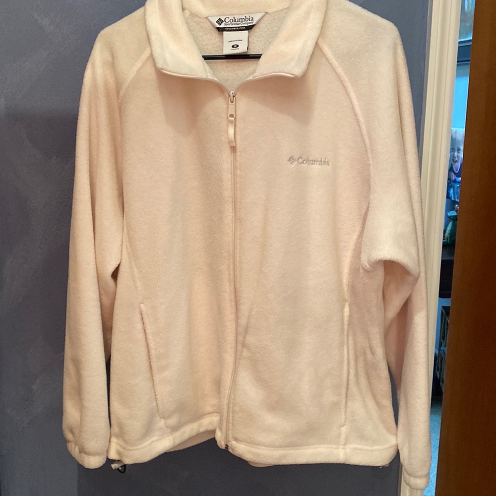 Womens Columbia Jacket - Cream - 1X
